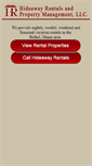 Mobile Screenshot of hideawayrentals.net